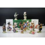 13 Beswick ' Pig Promenade ' band figures to include 2 x PP 9 Christopher (one boxed), PP 7 James,