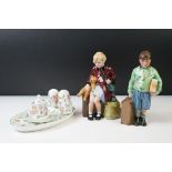 Two Royal Doulton Ltd Edn porcelain figures to include HN 3203 The Girl Evacuee and HN 3202 The