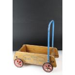 Mid century Tri-ang Wooden and Tubular Metal Baby Walker, 47cm long