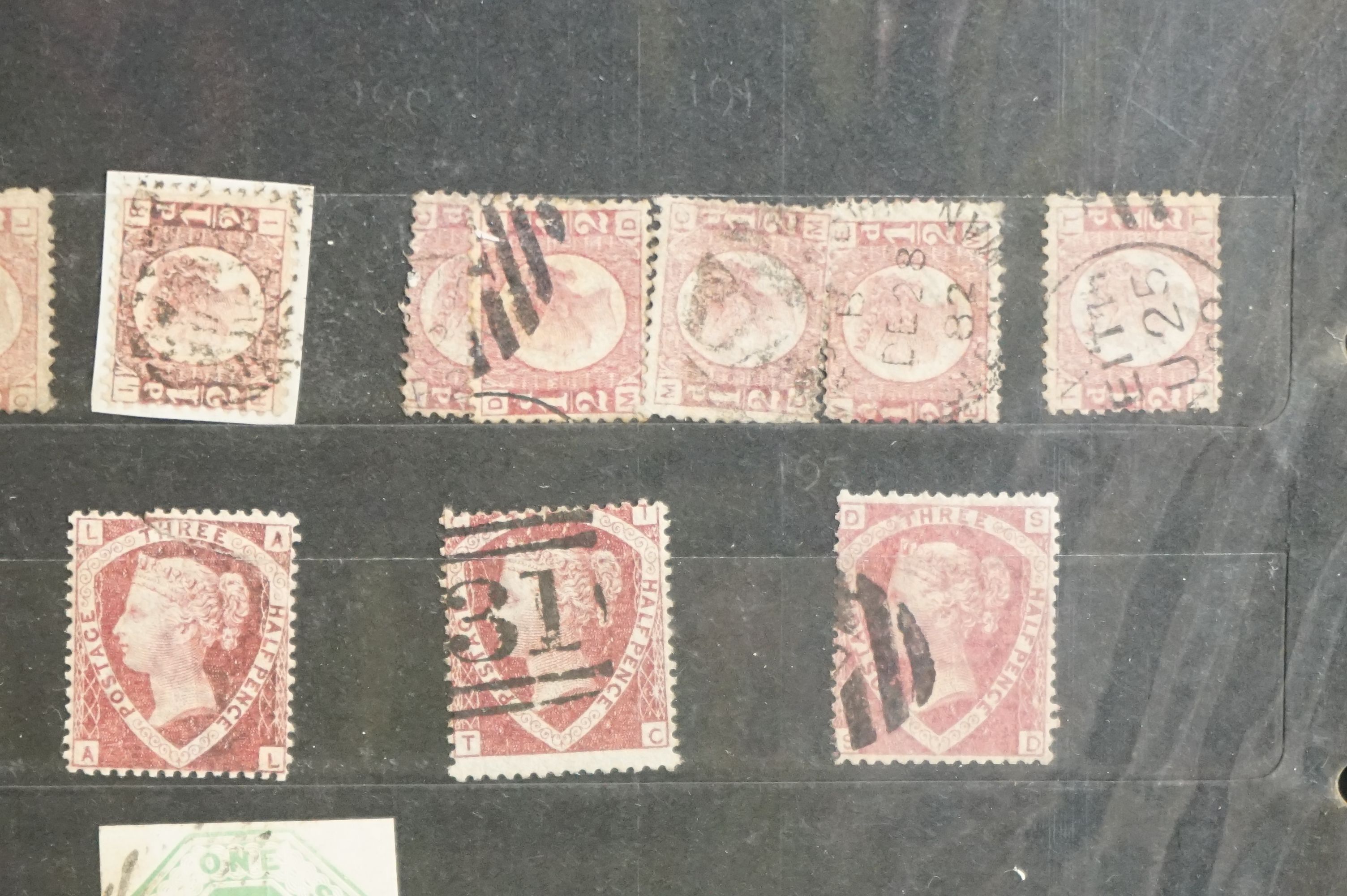A collection of Queen Victoria Stamps to include three Penny Blacks, sixteen two penny blues and a - Image 11 of 17