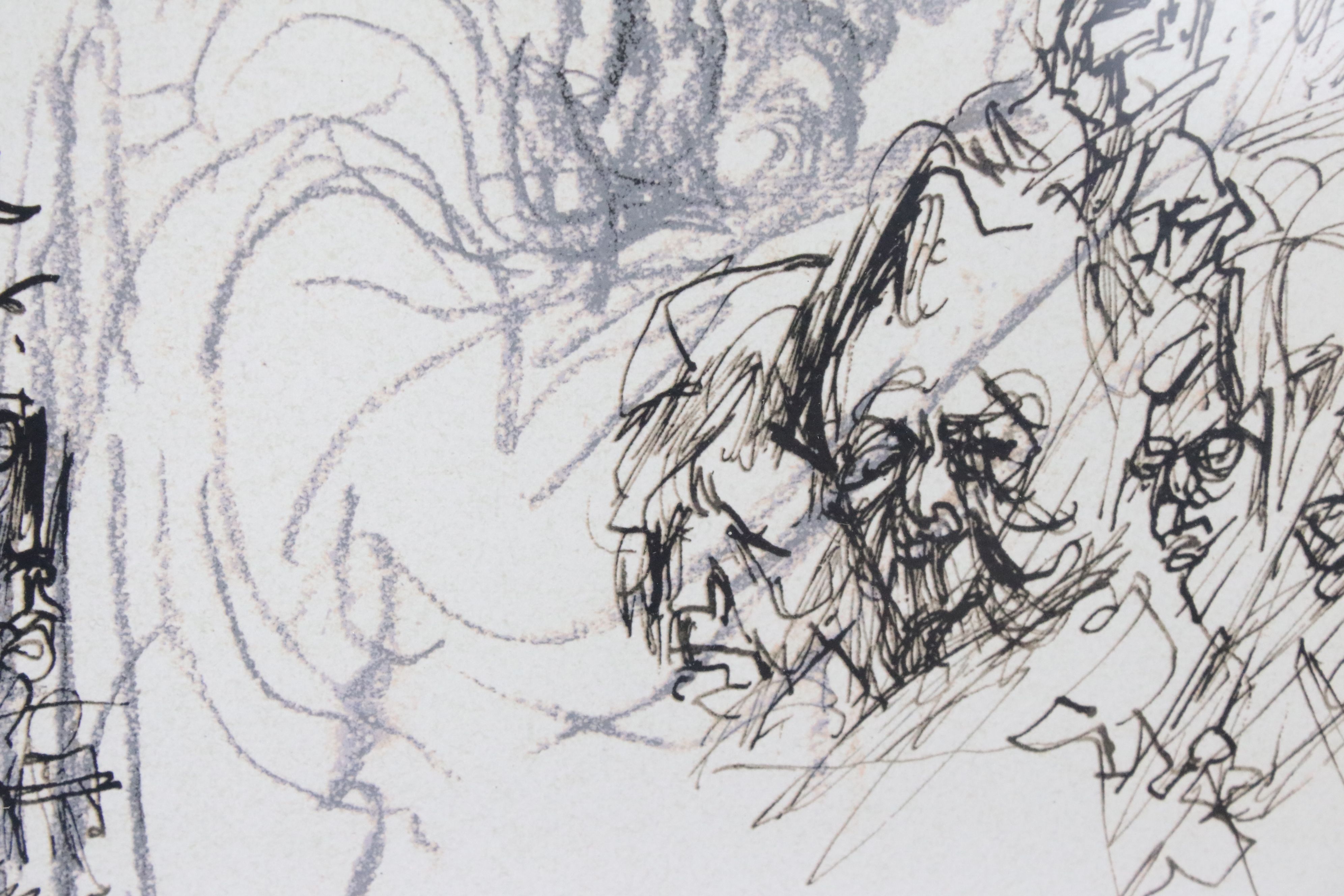 Feliks Topolski (1907 - 1989) Signed Limited Edition Print no.164/200 with Spink gallery stamp, - Image 5 of 24