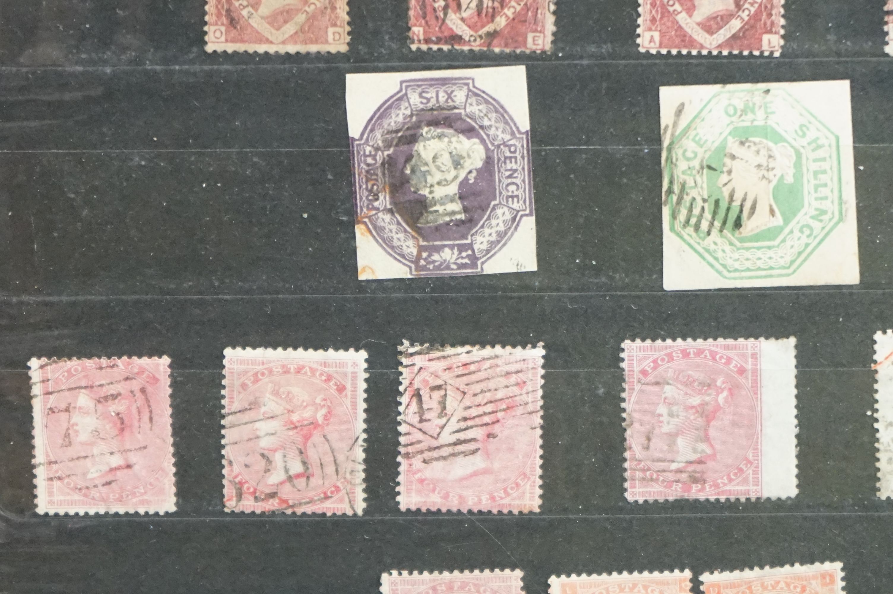 A collection of Queen Victoria Stamps to include three Penny Blacks, sixteen two penny blues and a - Image 12 of 17