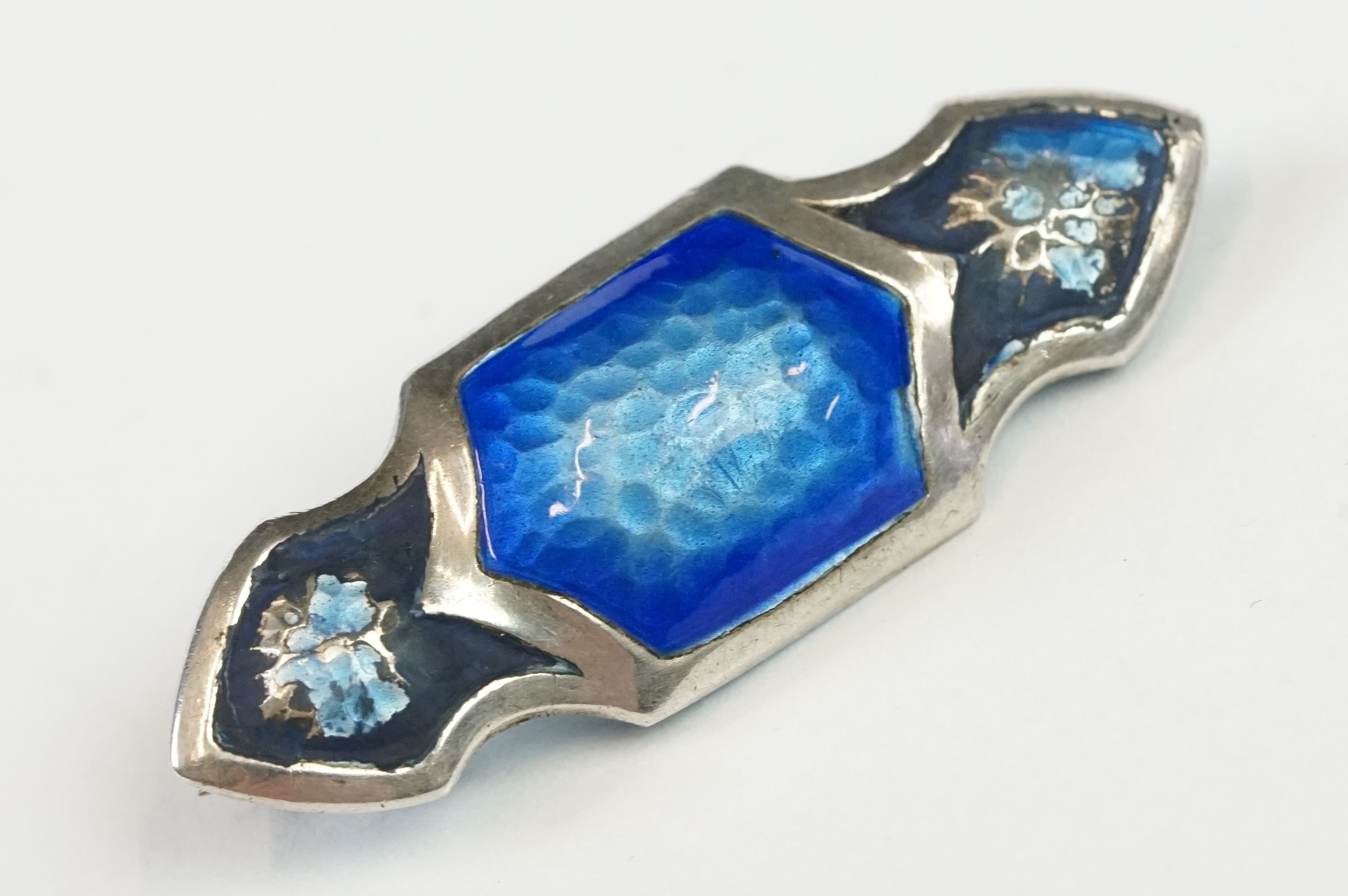 Early 20th century Blue Enamel Brooch