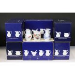 12 Boxed Royal Worcester ' Historic Jugs ' from the Compton & Woodhouse series, with COAs, to