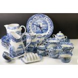 Collection of Copeland Spode and Spode ' Italian ' pattern blue & white ceramics, 39 pieces, to