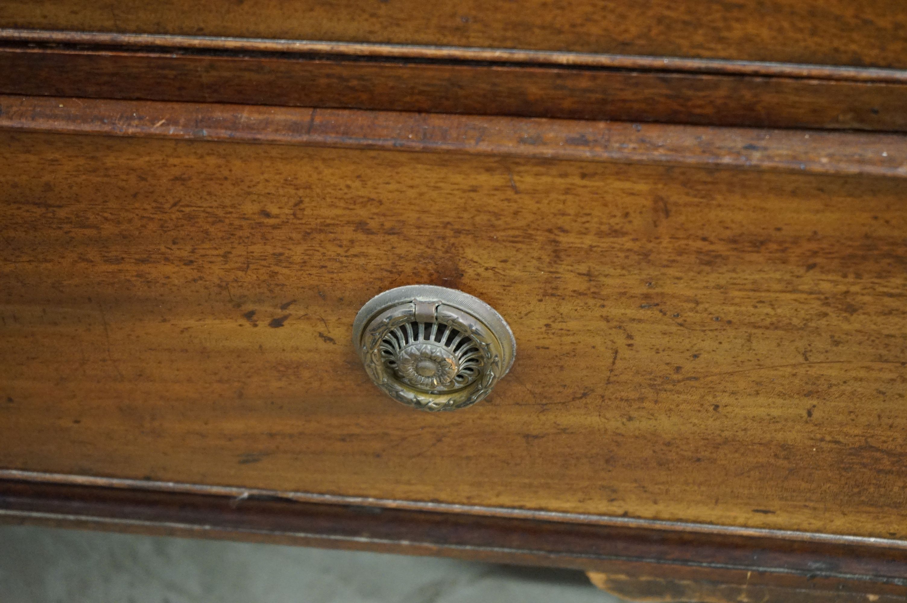 George III Mahogany Linen Press, the upper section later converted to half hanging space and half - Image 17 of 28