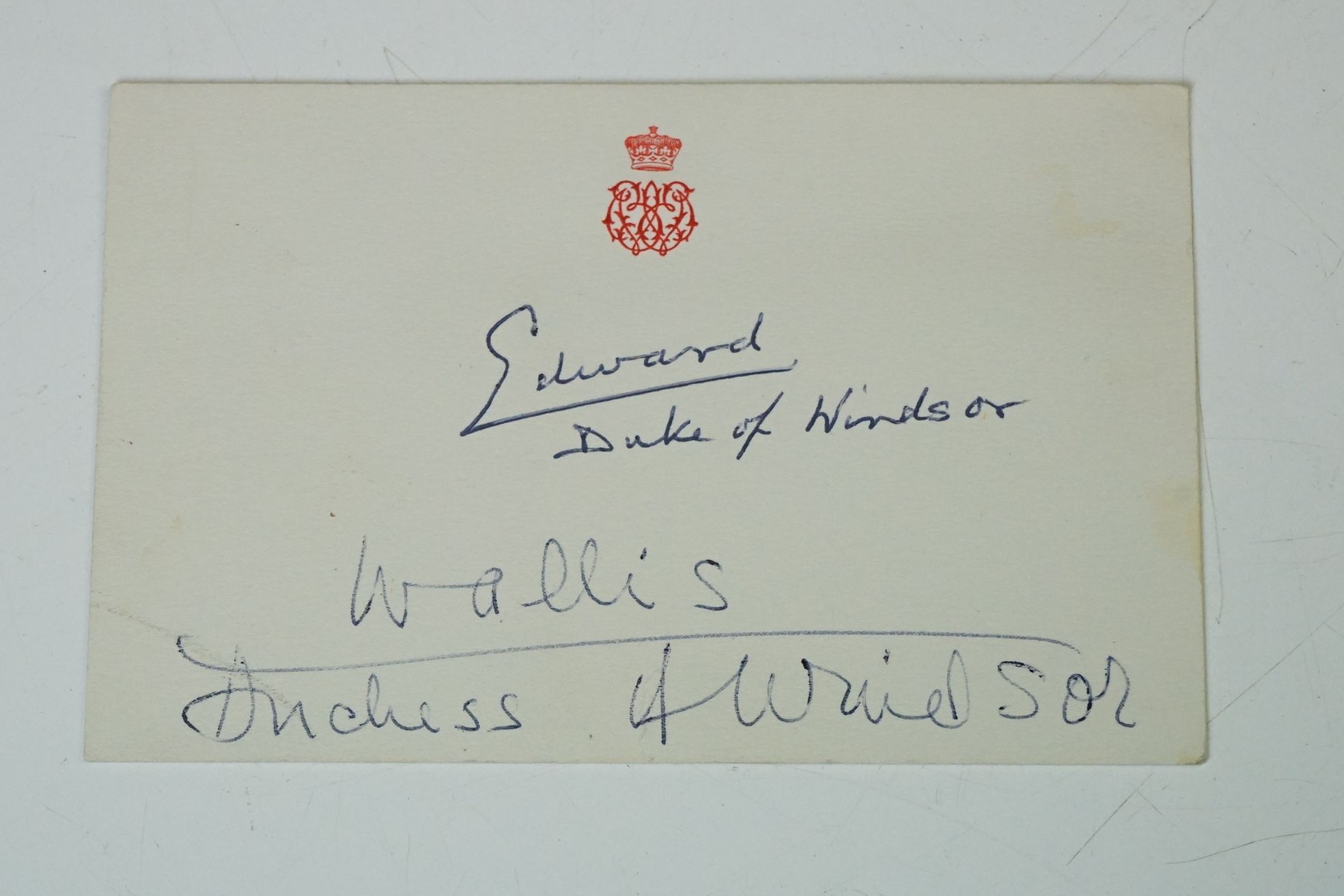 A Edward Duke of Windsor and Wallis Simpson autograph together with Black & White photograph. - Image 8 of 9