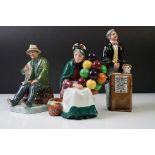 Three Royal Doulton porcelain figures to include ' The Auctioneer ' Collectors Club Exclusive (