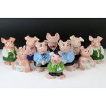 Ten Wade NatWest pig money banks to include Cousin Wesley, Sir Nathaniel Westminster the father, 2 x