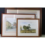 Brian Argentsmith, Watercolour titled to verso ' Lavenham ', 22cm x 31cm together with Signed