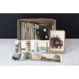 A collection of postcards dating from the early 20th century onwards to include real photograph