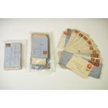 A large collection of Victorian hand written letter envelopes dating from the late 19th century