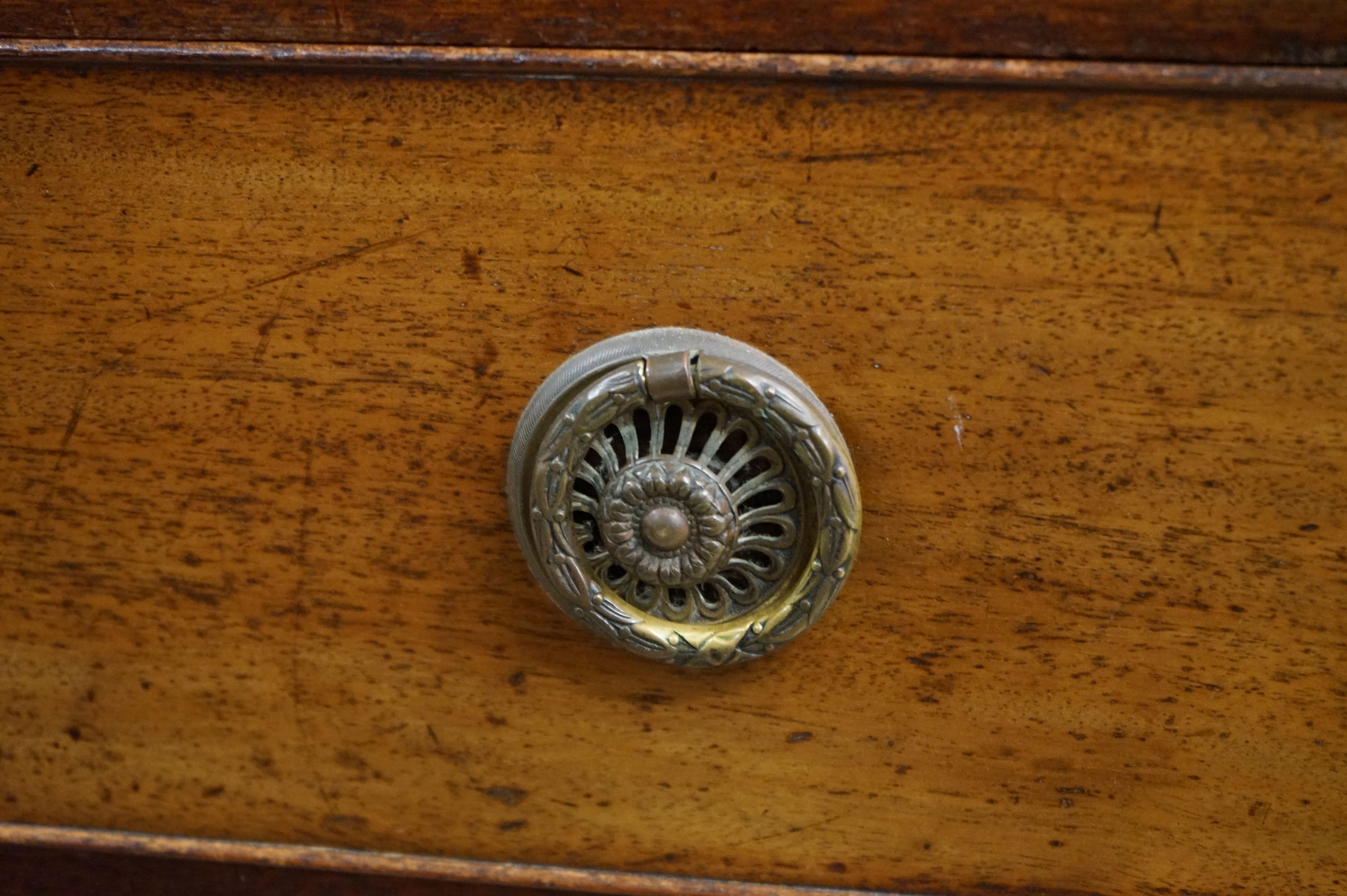 George III Mahogany Linen Press, the upper section later converted to half hanging space and half - Image 14 of 28