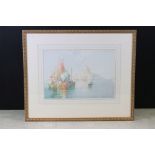 William Knox (1862-1925) Pair of Watercolours of Venice Scenes, signed, 25cm x 35.5cm, framed and