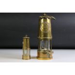 Eccles Type 6 Brass Miners Lamp by The Protector Lamp & Lighting Co Ltd (25cm high - excluding