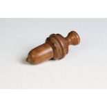 Treen Needle Case in the form of an Acorn, 6cm long