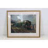 Terence Cuneo, Signed Limited Edition Print ' The Golden Arrow ' no. 550/850, 49cm x 62cm, framed