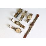 A collection of vintage gents watches inc Bema, Everett, Altair, Smiths...etc.