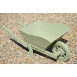 Painted Wooden Wheelbarrow / Garden Planter, 97cm long