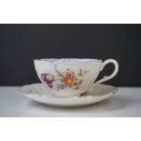 Early 20th Century Paragon 'Fortune Telling' teacup & saucer, with floral design, pictorial motifs