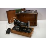 Cased Electric Singer Sewing Machine