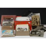 A mixed collection of Postcards, Royal Mail PHQ postcards and vintage greetings cards.