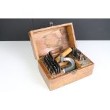 A Boley Watch / Jewellers tool box complete with associated tools.