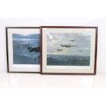 Gerald Coulson, Two Signed Limited Edition Military Aircraft Prints including ' Night of the