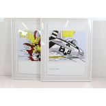 Roy Lichtenstein, Two Pop Art Prints published by the Tate Publishing titled ' Whaam! ', images