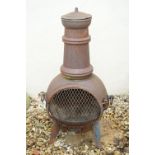 Cast Iron Chiminea, 85cm high