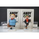 Robert Harrop - Two ' Andy Capp ' Figures being AC01 Andy Capp and AC02 Flo, both boxed