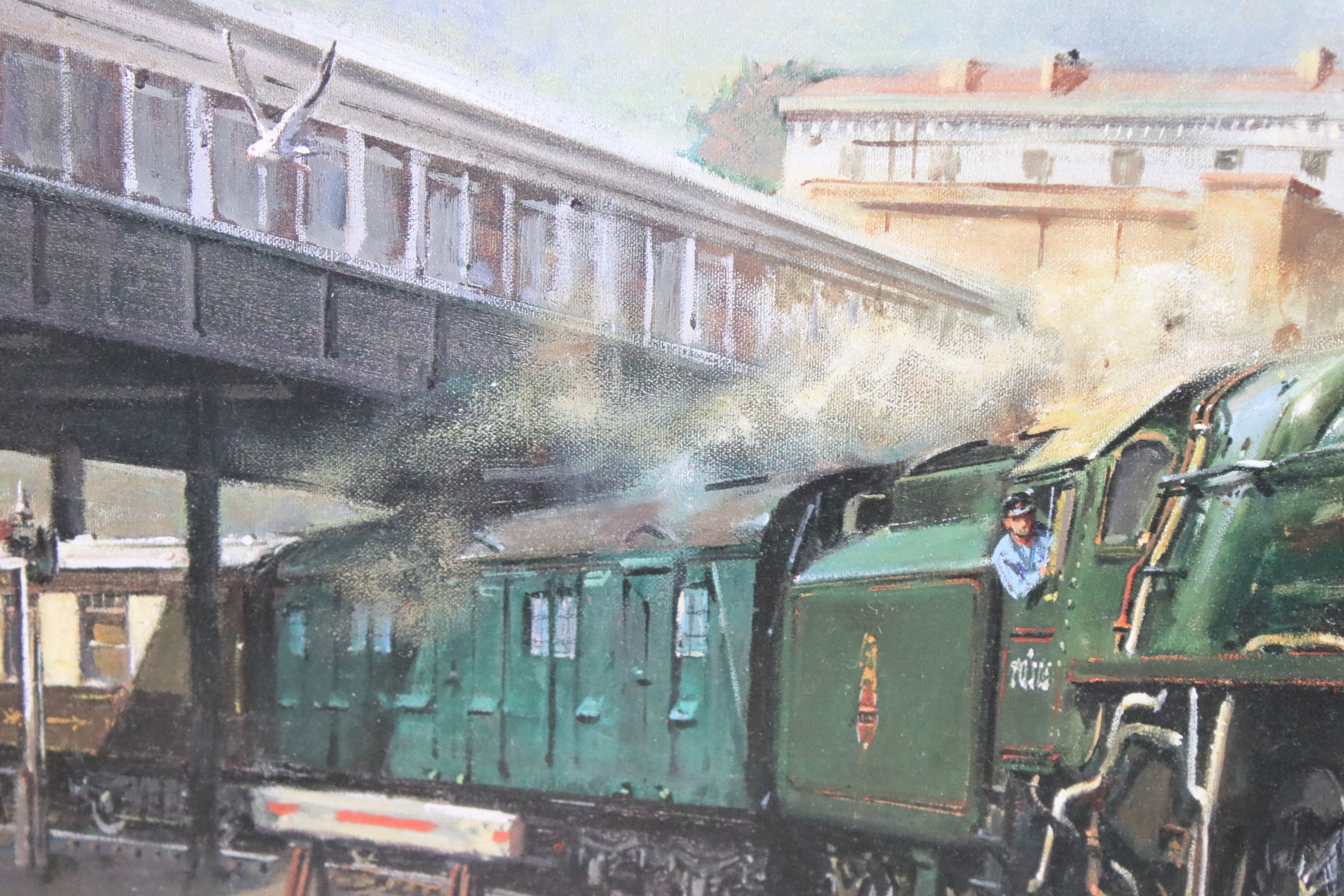 Terence Cuneo, Signed Limited Edition Print ' The Golden Arrow ' no. 550/850, 49cm x 62cm, framed - Image 6 of 8