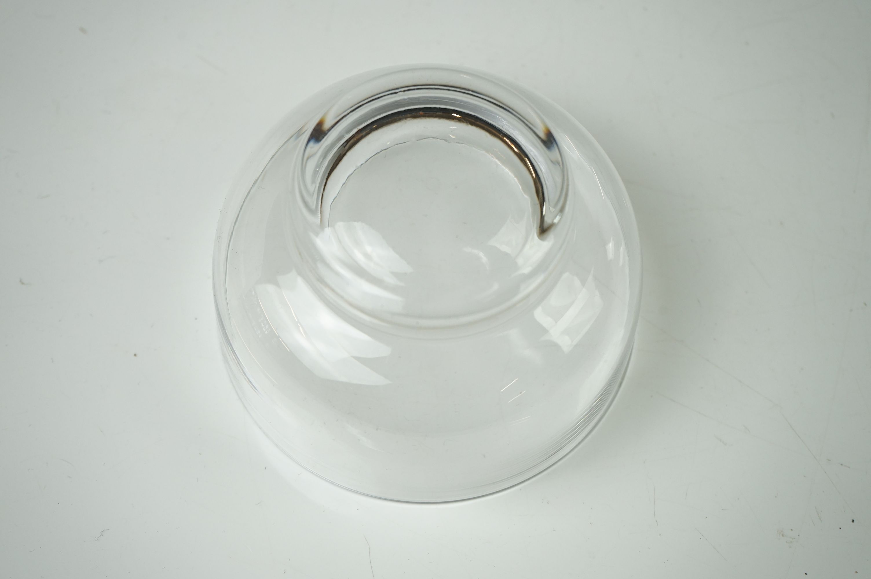 Whitefriars - Six clear sundae glasses, of circular footed form, approx 10cm diameter contained - Image 5 of 7