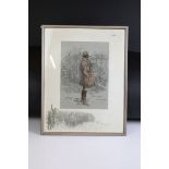 Charles Johnson Payne 'Snaffles' (1884-1967) - 'The Gunner' photolithograph with hand colouring,