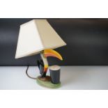Advertising - Carlton ware Guinness Toucan Ceramic Table Lamp, motto reads ' My Goodness - My