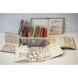 A large collection of British, Commonwealth and world stamps contained within approx fifteen albums.