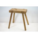 Chestnut Herb Preparation Table, 69cm long x 69cm high