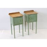 Pair of Bedside Cupboards, each 35cm wide x 70cm high