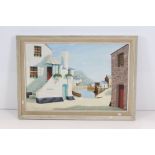 Colin Richardson (British 20th century) Oil Painting on Board of Polperro, signed lower right and