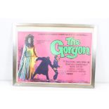 British Quad Film Poster for 1964 Hammer Film ' The Gorgon ' starring Peter Cushion and