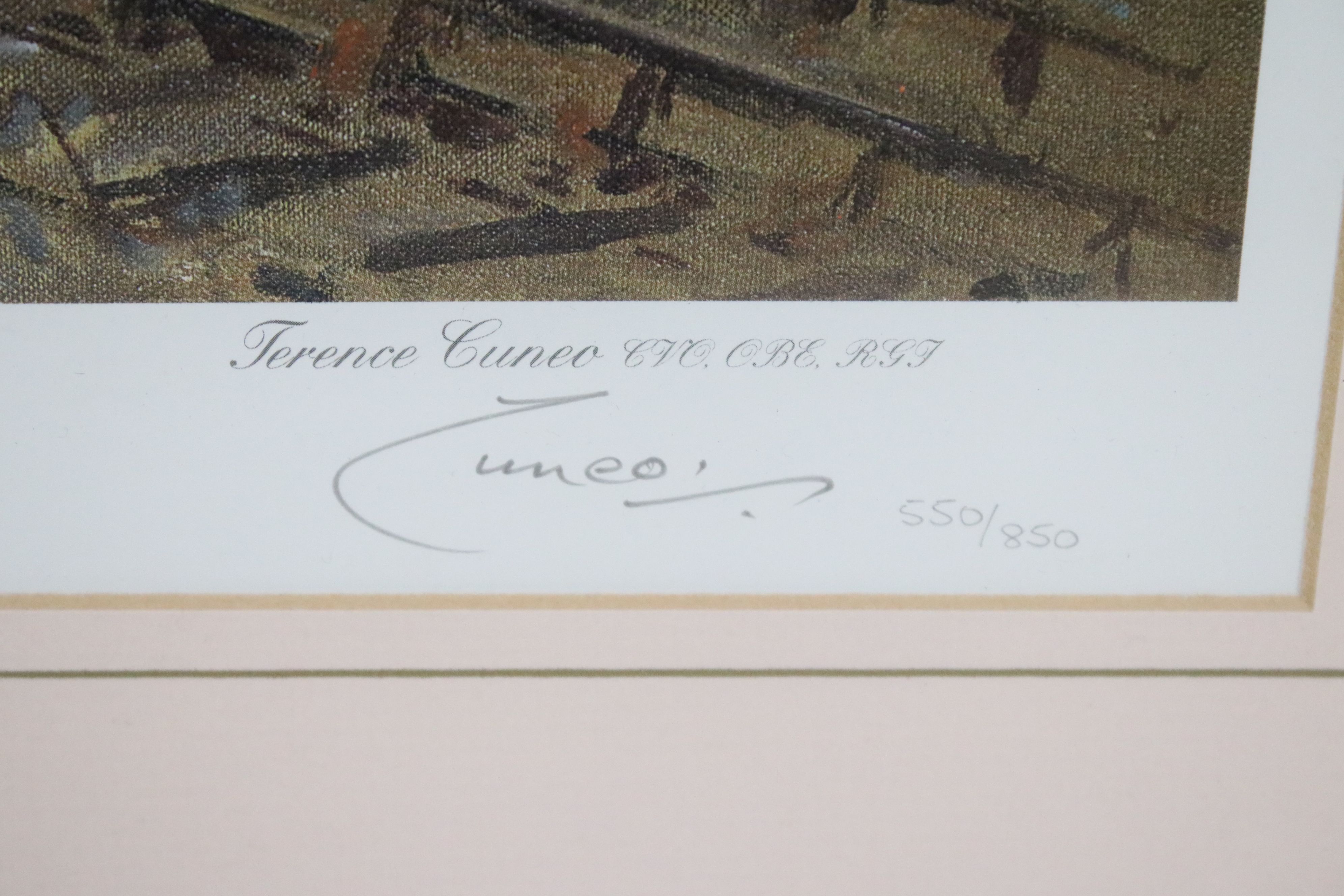 Terence Cuneo, Signed Limited Edition Print ' The Golden Arrow ' no. 550/850, 49cm x 62cm, framed - Image 7 of 8