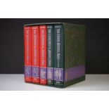 Books - Folio Society - The Story Of The Middle Ages, five volumes within a display box.