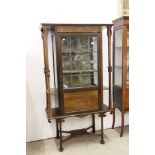 Arts and Crafts Mahogany Inlaid Display Cabinet in the Glasgow School manner (possibly Shapland &