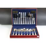 A Liners of Sheffield 58 piece silver plated canteen of cutlery.