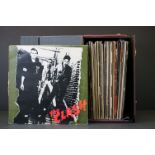 Vinyl - 45 punk & new wave LPs and 12" singles including The Clash (debut and London Calling),