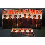 Vinyl – 3 copies pf The Kinks self titled debut album to include UK original Mono pressing (