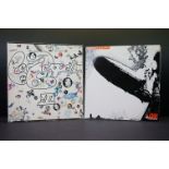 Vinyl – 2 Led Zeppelin LPs to include Led Zeppelin I (self titled) (UK Superhype Music credits, plum