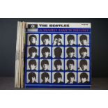 Vinyl - 9 original mono press Beatles LPs to include A Hard Days Night (3N / 3N matrices) Vg+,