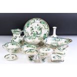 Mason's ' Chartreuse ' ware including Coffee Cup and Saucer, Tea Cup and Saucer, 2 Soup Dishes and 3