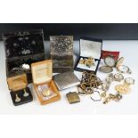 A small group of mixed collectables to include a hallmarked silver cased full hunter pocket watch,